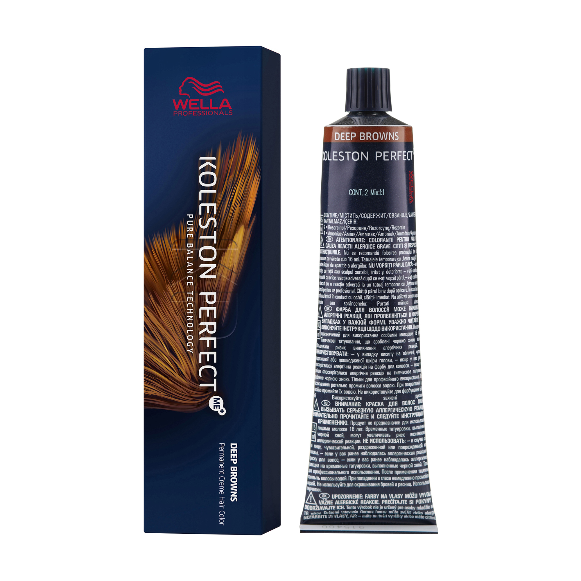 Стійка крем-фарба для волосся Wella Professionals Koleston Perfect Deep Browns, 6/77-темний блондин коричневий інтенсивний, 60 мл